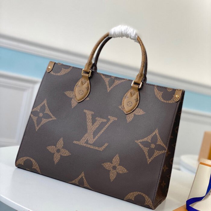 Louis Vuitton On The Go MM Tote Bag 35cm Brown – product image 1